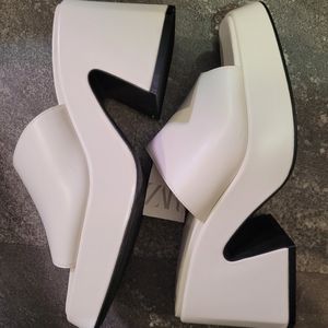 White Zara Heels